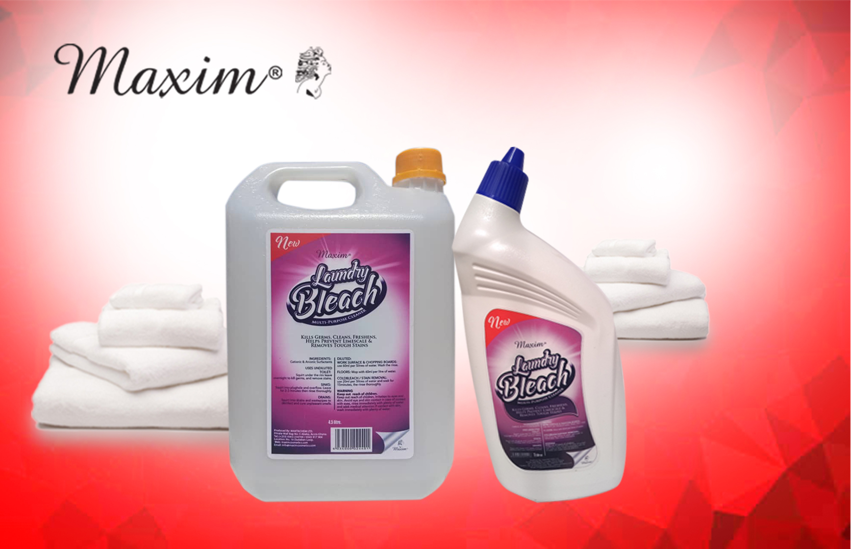 Laundry Bleach - Maxim Cosmetics